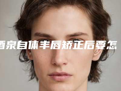 酒泉自体丰唇矫正后要怎么进行护理